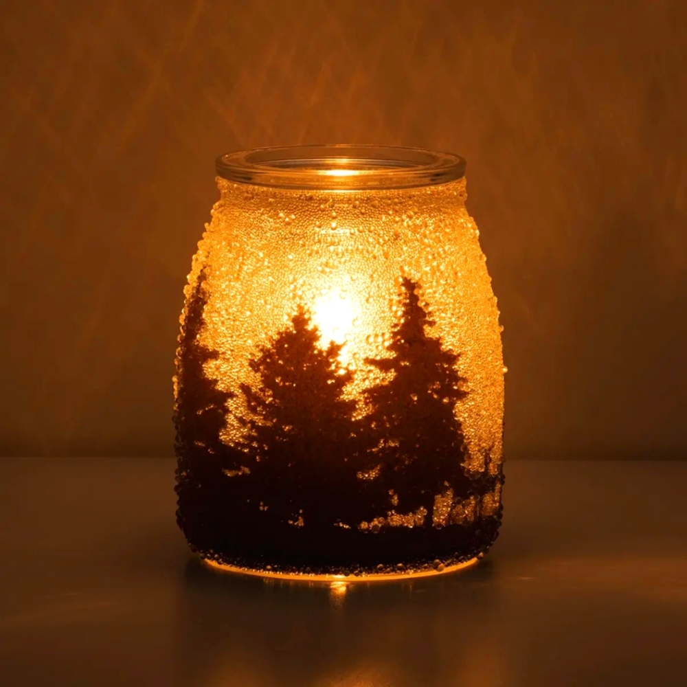 NIB Full Size Frosted Night Wax Warmer